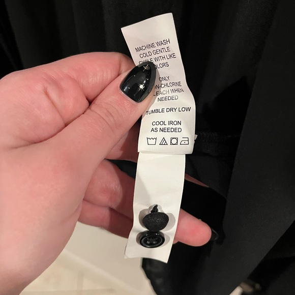 Eloquii Sheer Black Blouse with Lace Trim - Picture 7 of 10